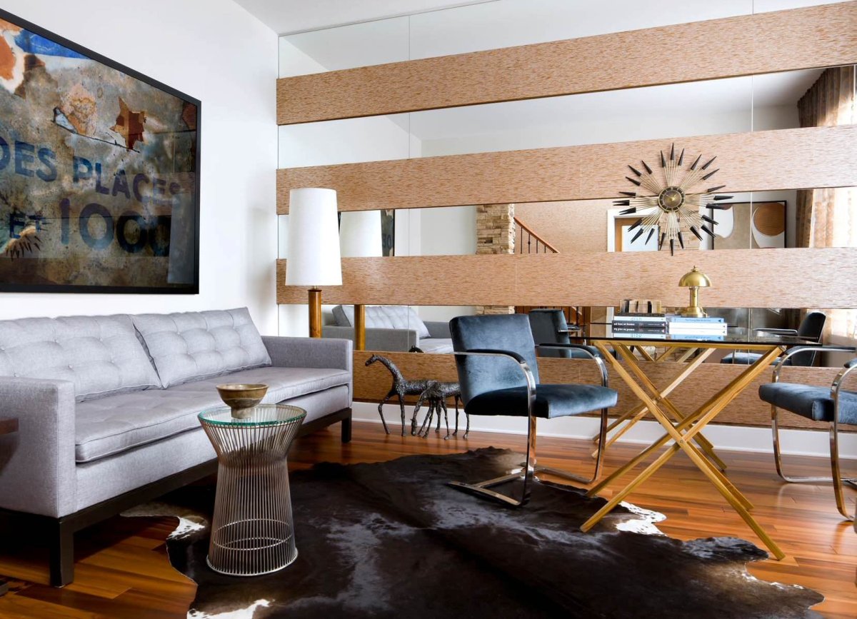 Декорирование стен в гостиной