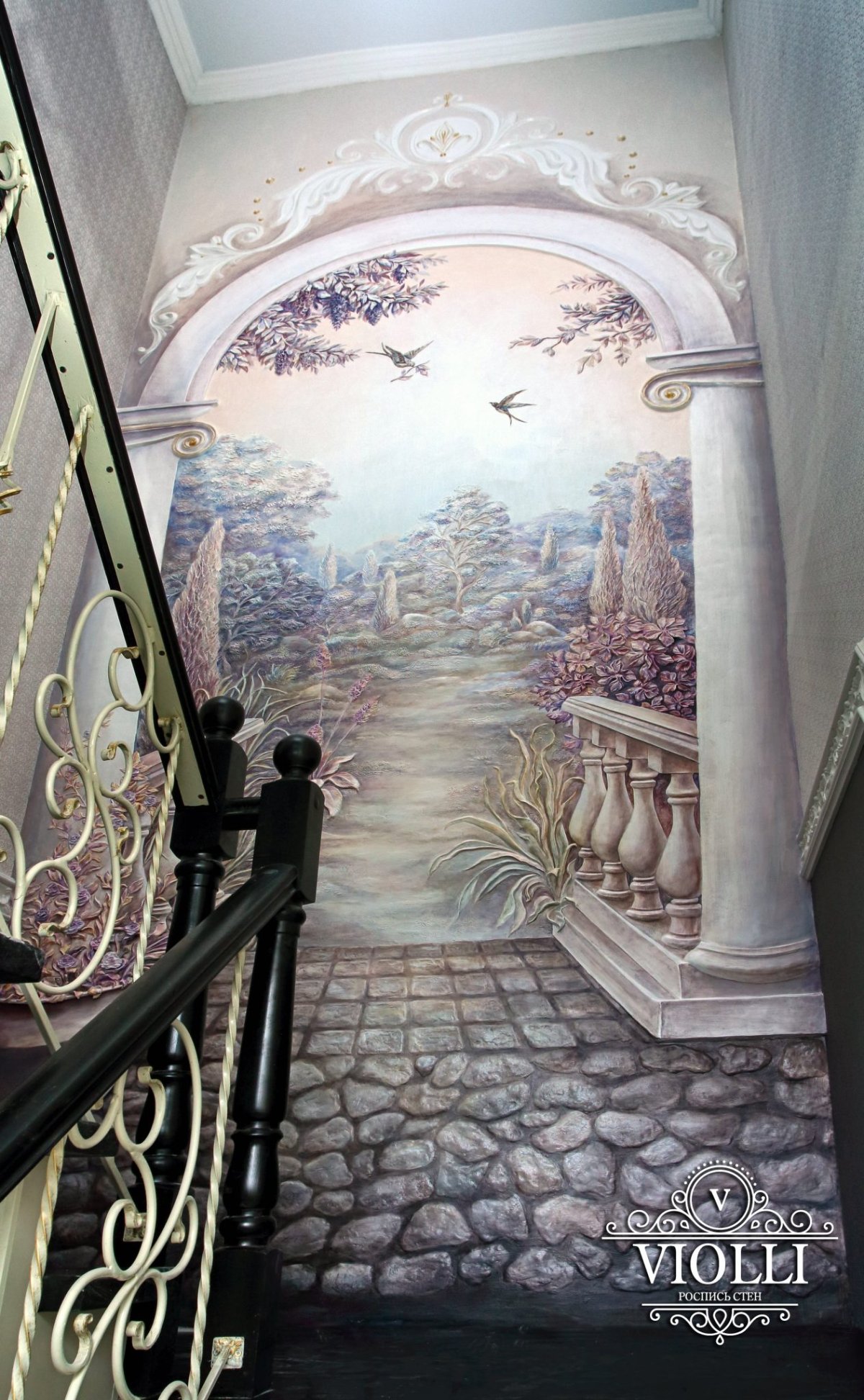 Декор лестничного пролета