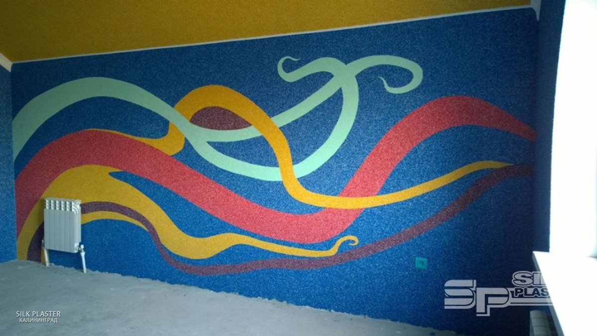 Жидкие обои узоры