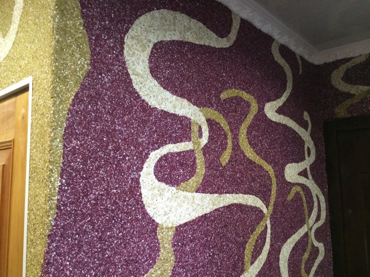 Жидкие обои абстракция