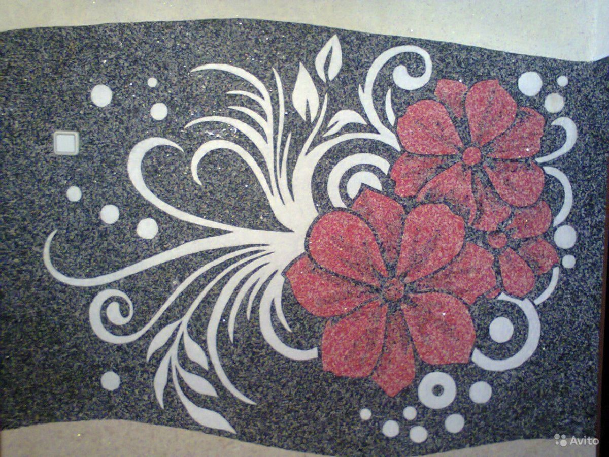 Рисунки из жидких обоев