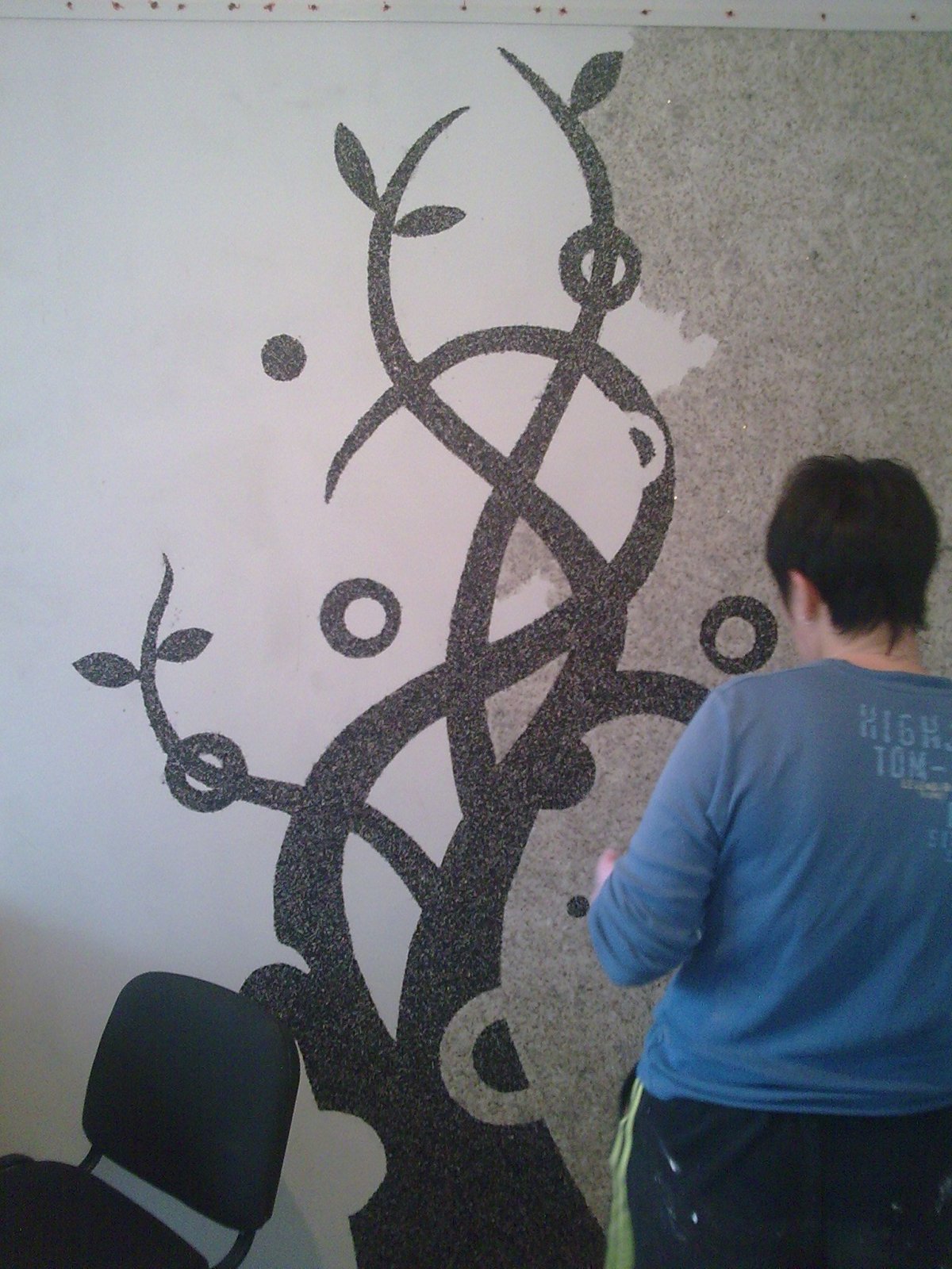 Панно из жидких обоев