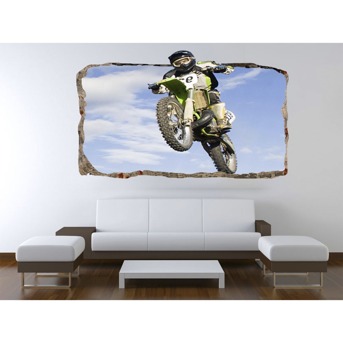 Фотообои с мотоциклами в интерьере