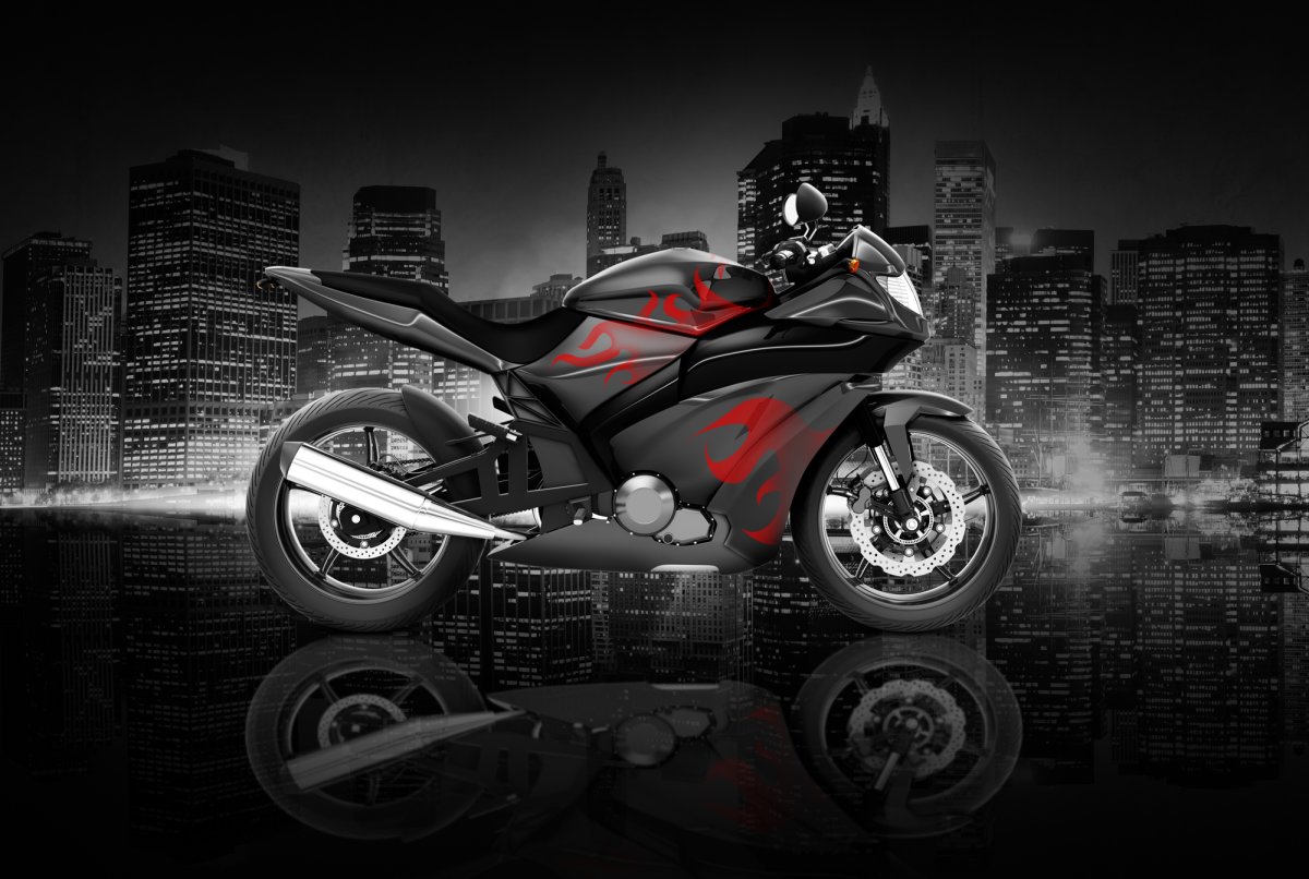 Постер мотоцикл на стену