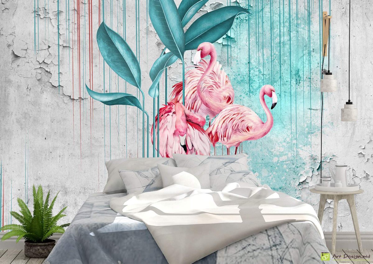 Фламинго в интерьере детской