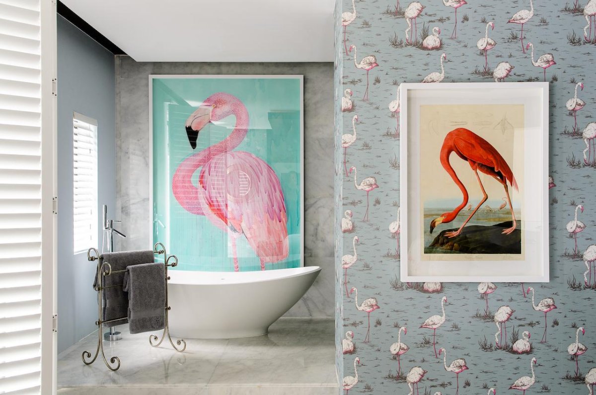 Инсталляция Matthew Mazzotta Фламинго