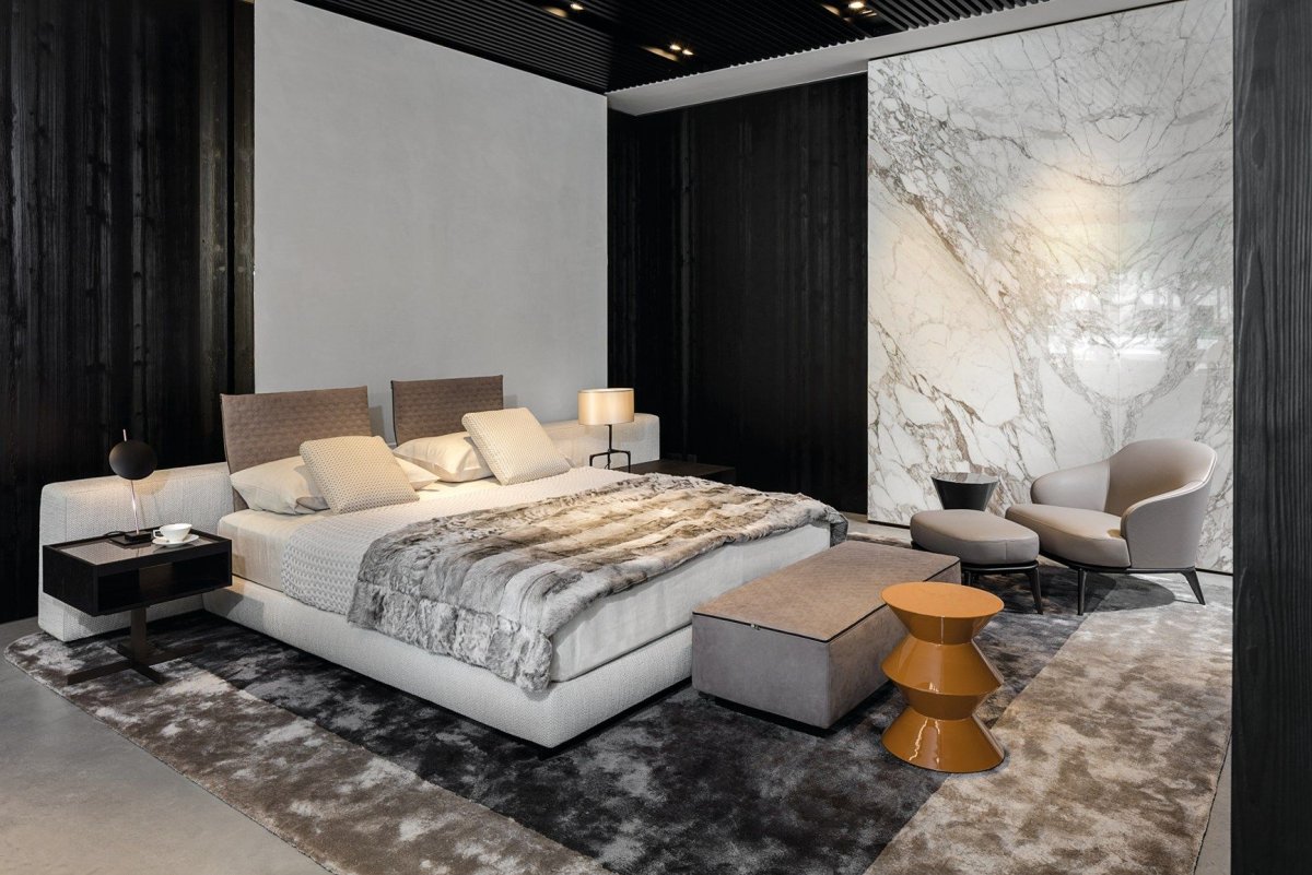 Yang кровать Minotti