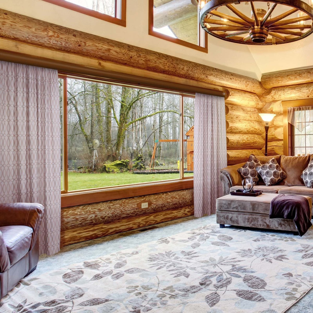 Шторы в загородном доме