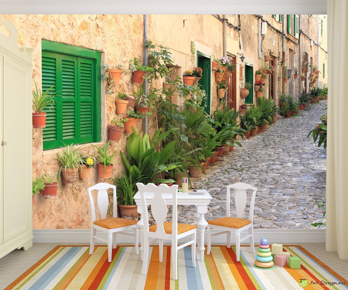 Фотообои на кухню обеденная зона