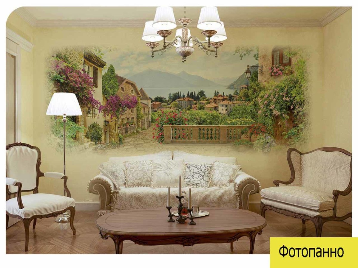 Affresco фрески в интерьере кухни