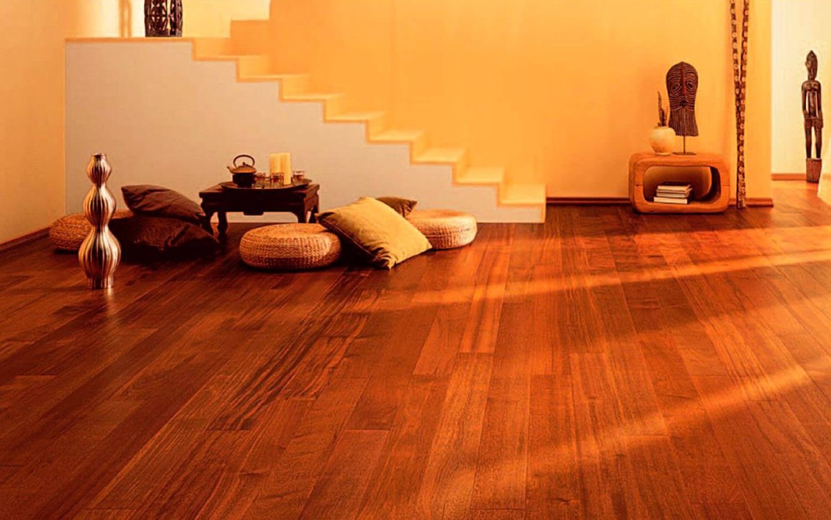 Ярко рыжий ламинат