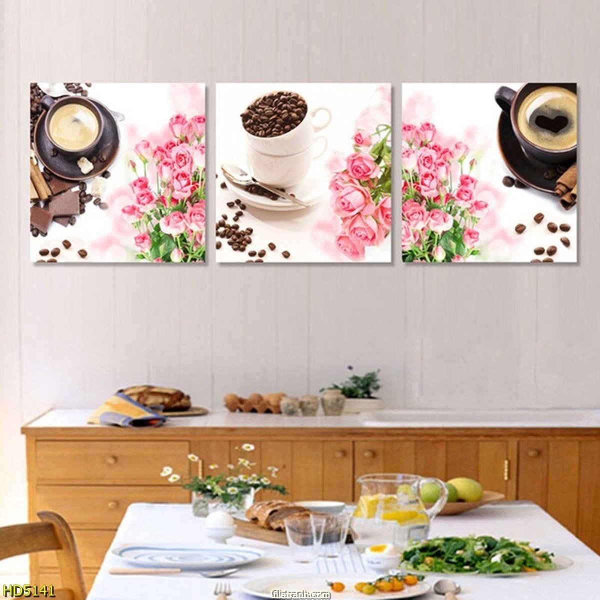 Обои Aura Kitchen story 3 в интерьере