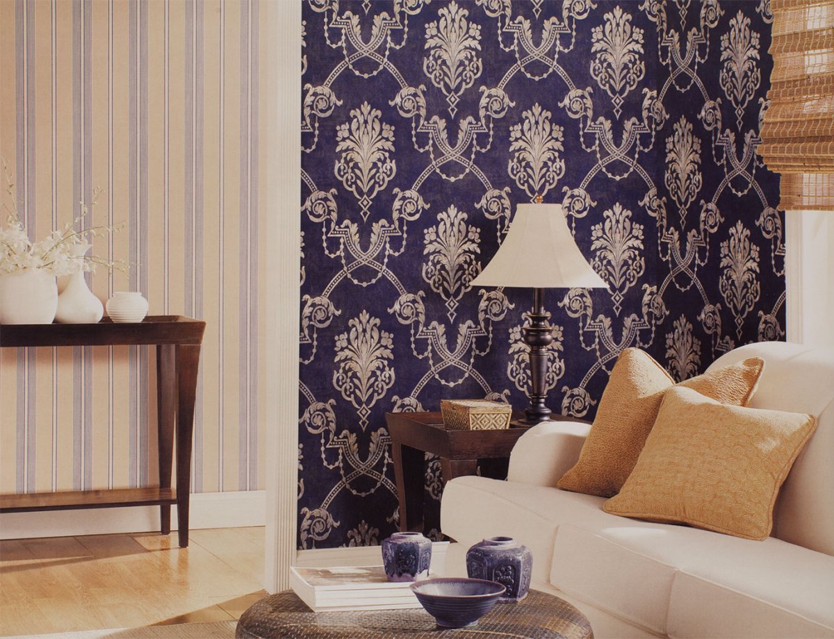 Обои Aura Baker Street в интерьере