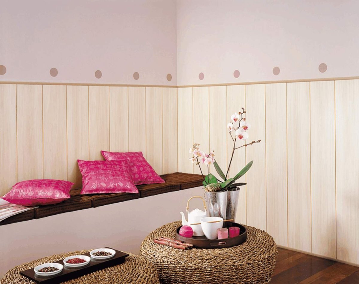 Пластиковая вагонка в интерьере