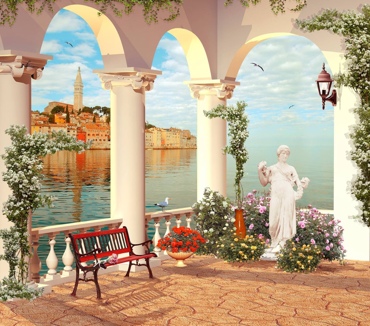 Фреска Аффреско арка море