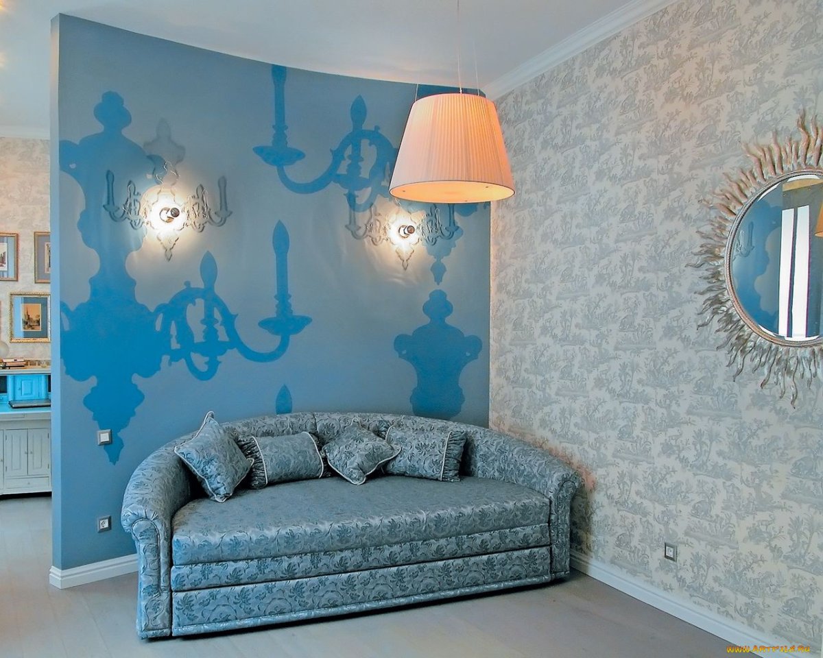 Силк Пластер в интерьере