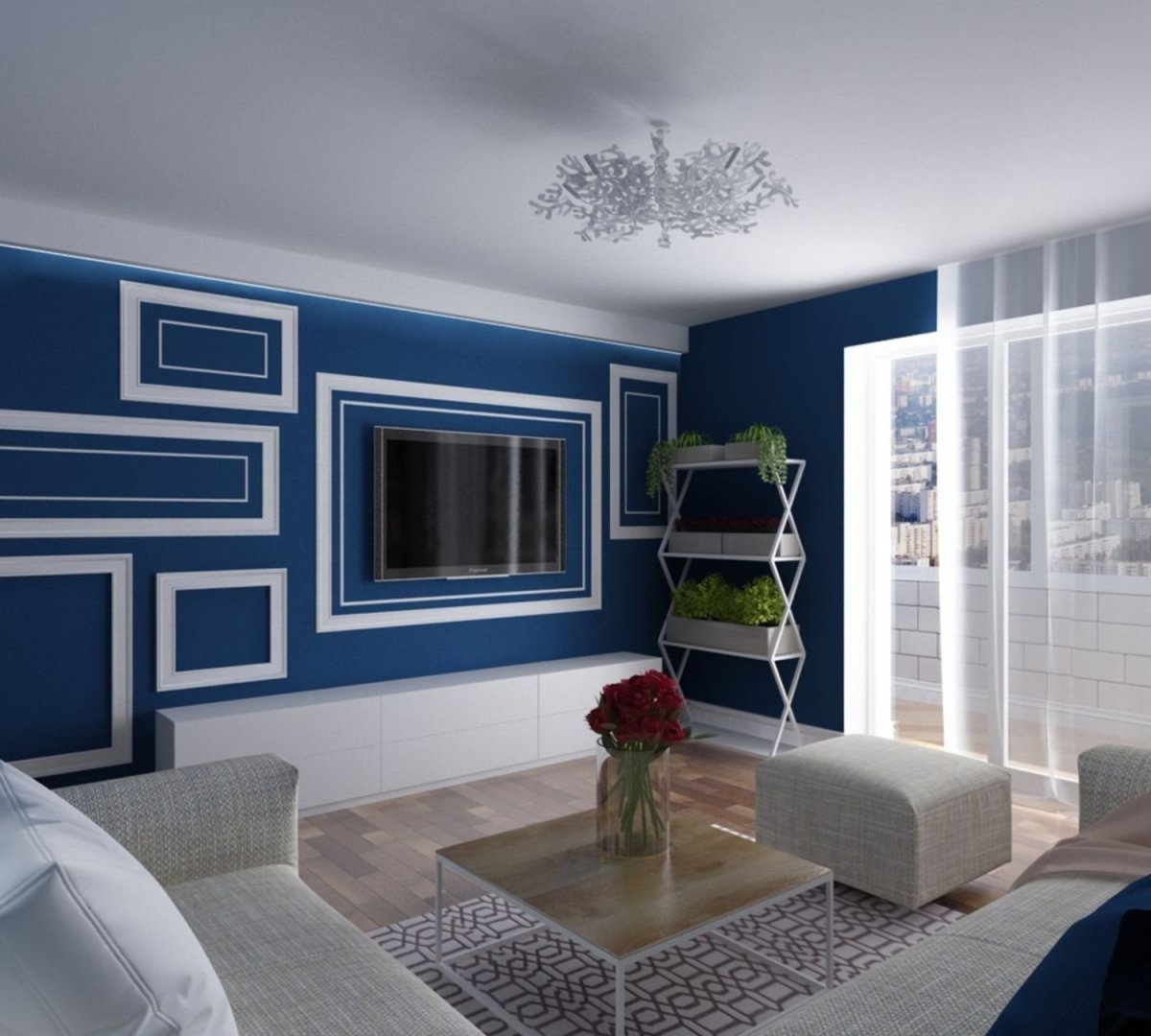 Стеклообои в интерьере