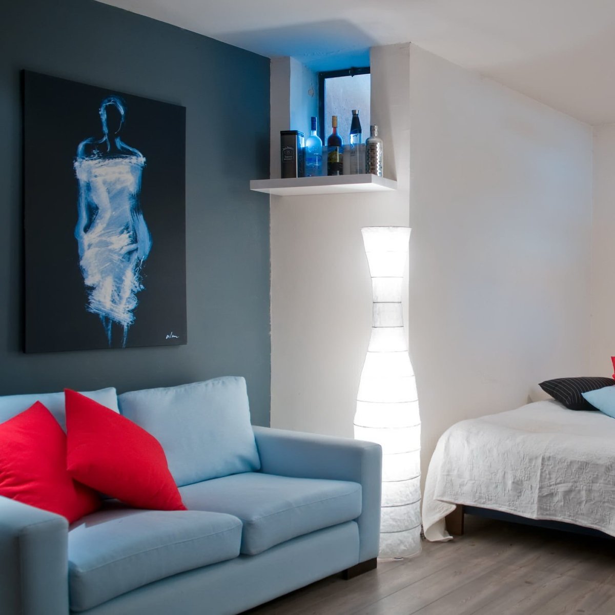 Мозаичная штукатурка в ванной