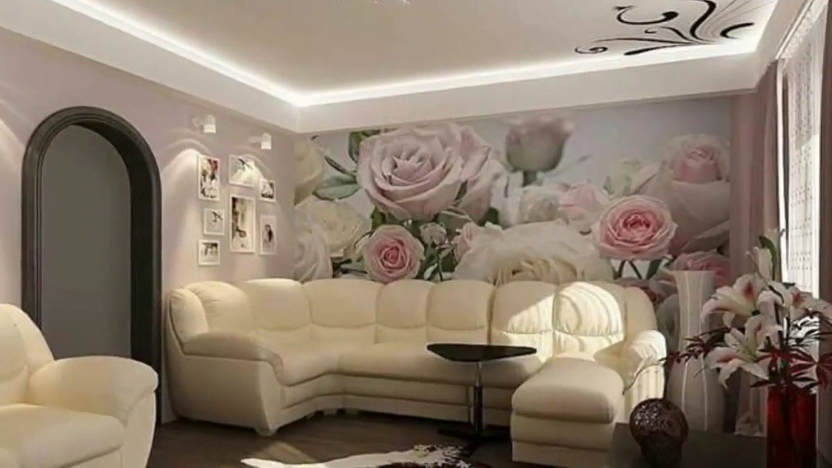 Красивые фотообои в гостиную