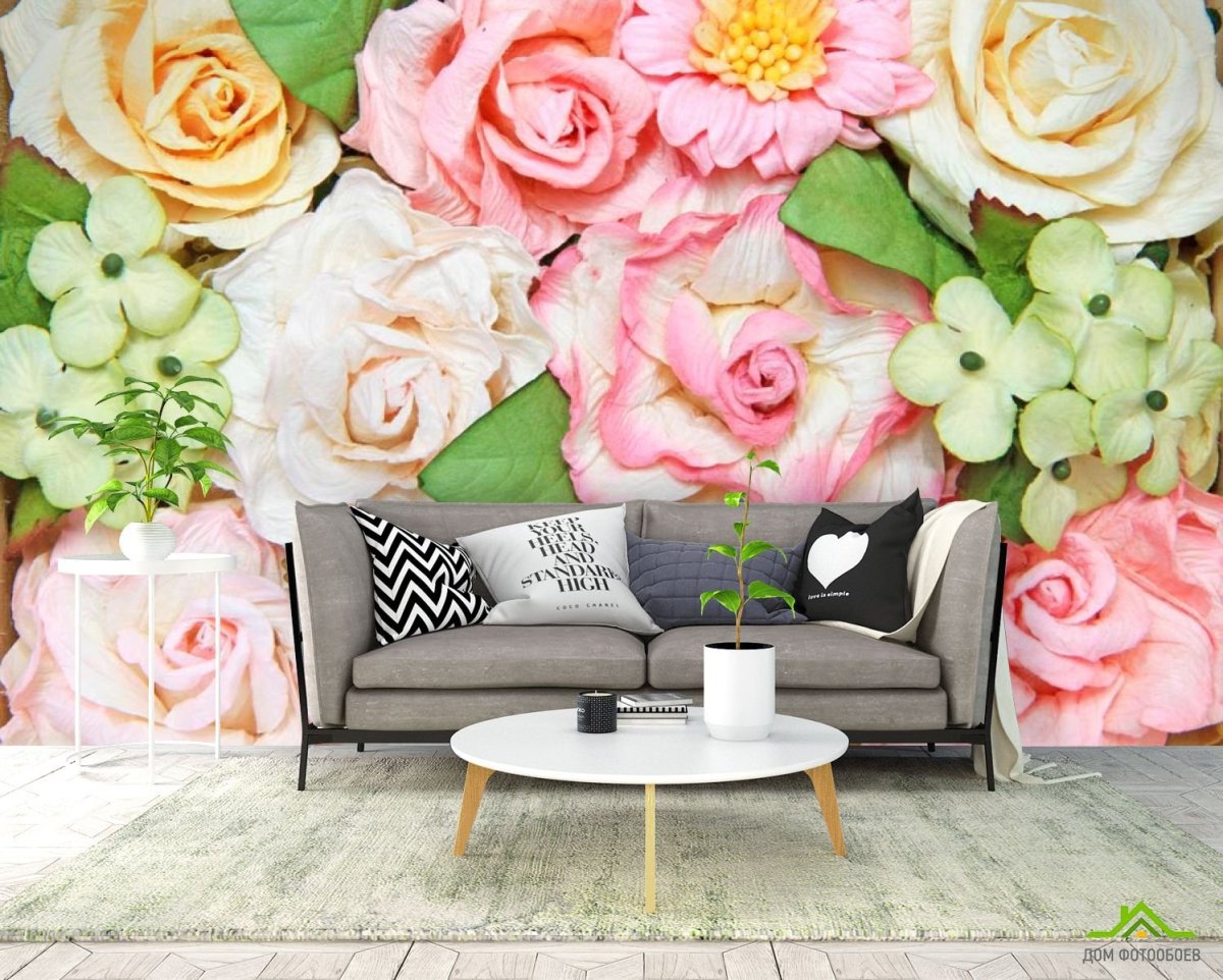 Цвет чайной розы в интерьере