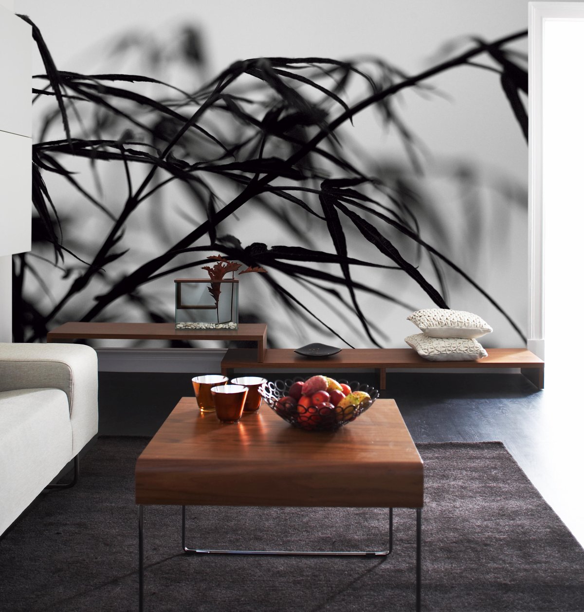 Фотообои в интерьере в стиле Минимализм