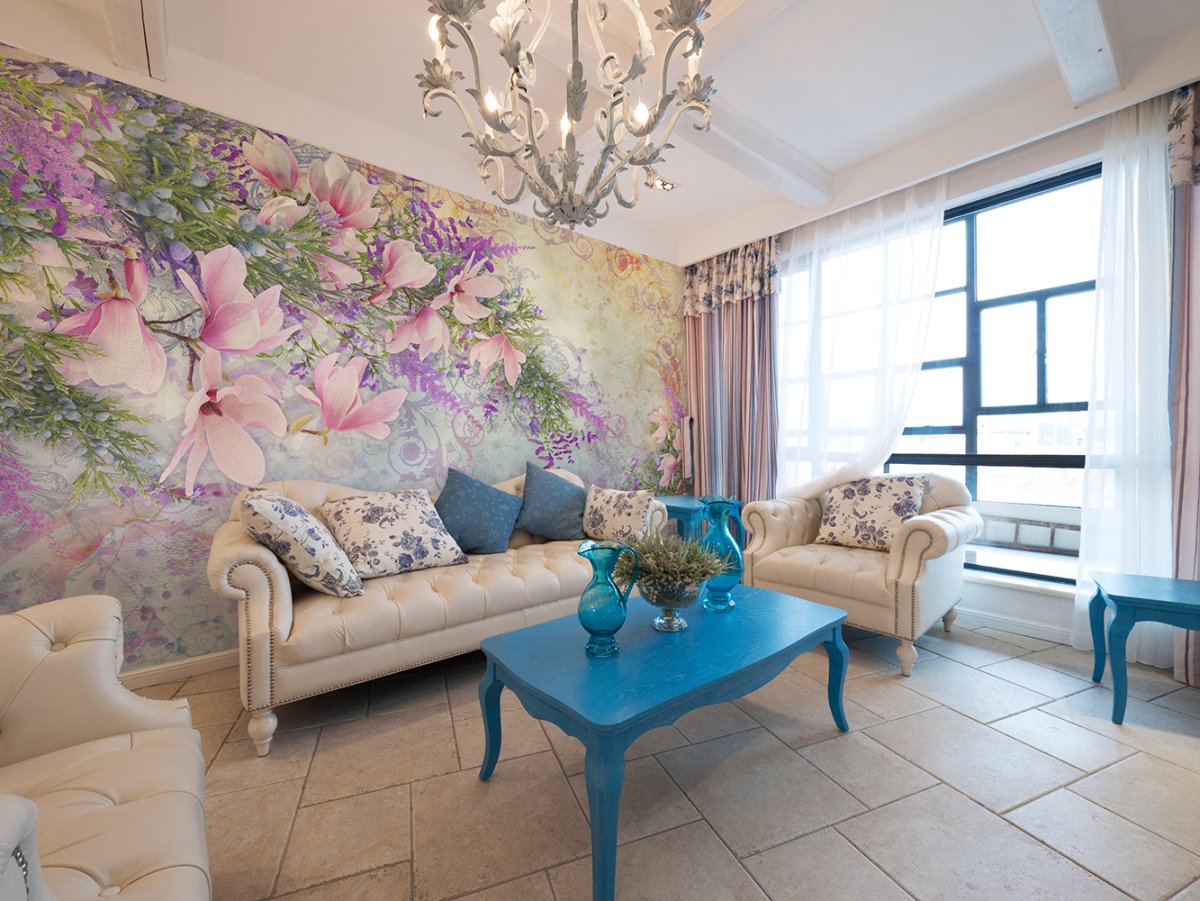 Обои Aura Kitchen story 3 в интерьере