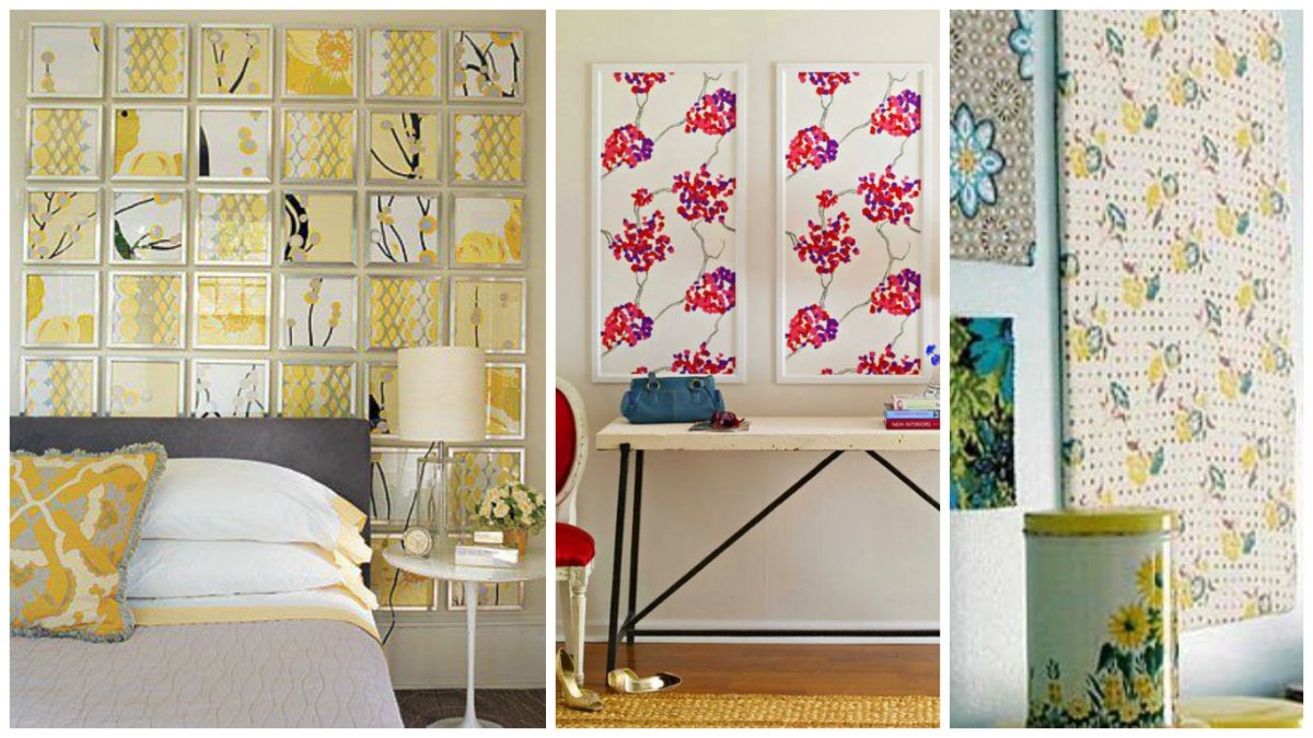 Декорирование старых обоев