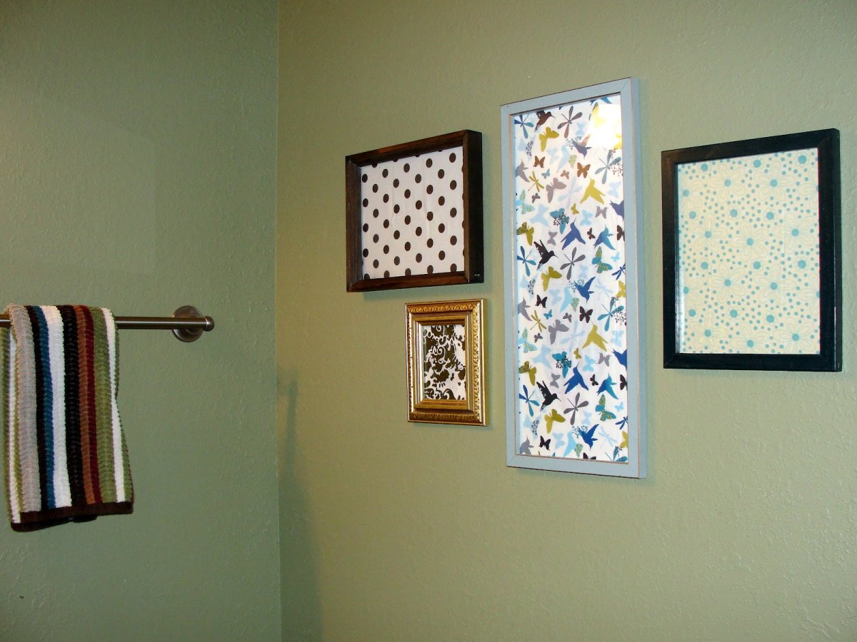 Картины из остатков обоев