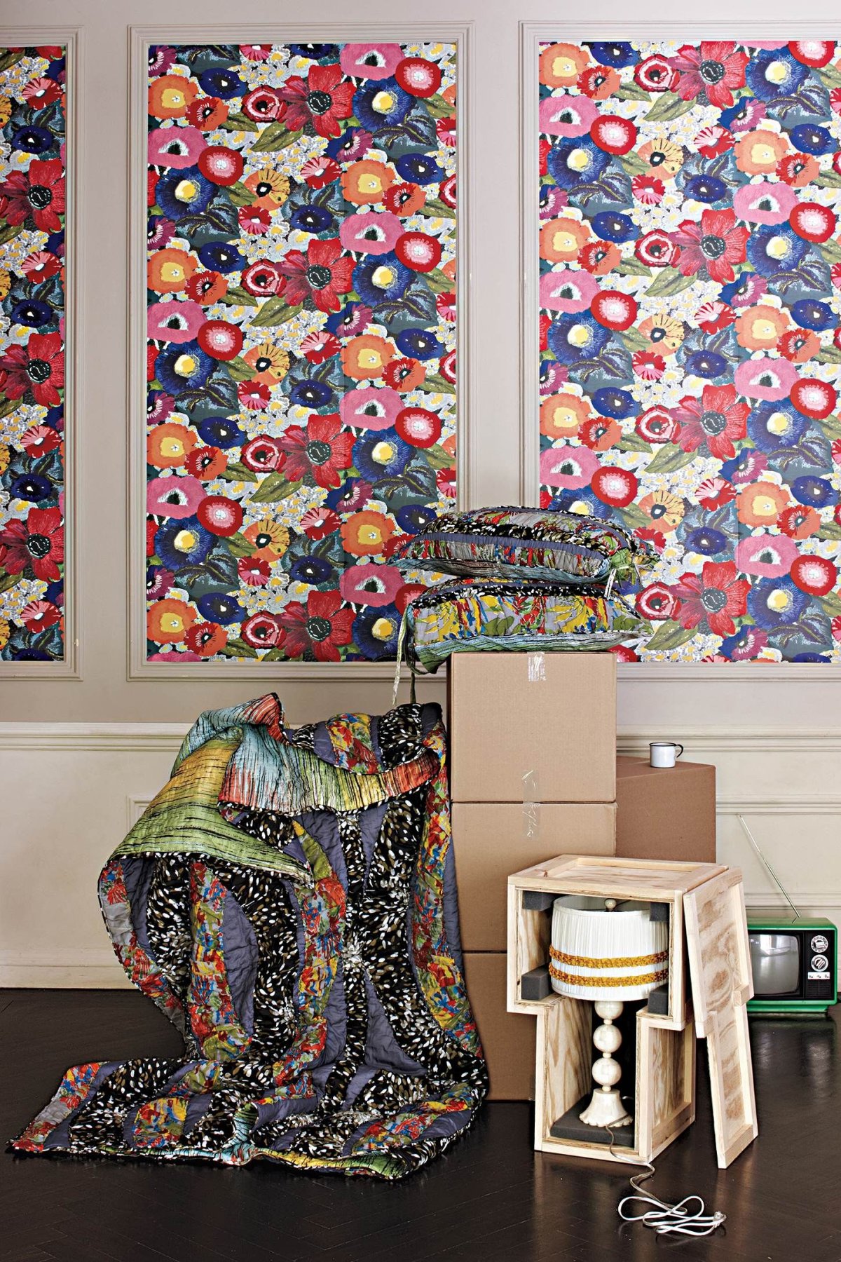 Из кусков обоев идеи