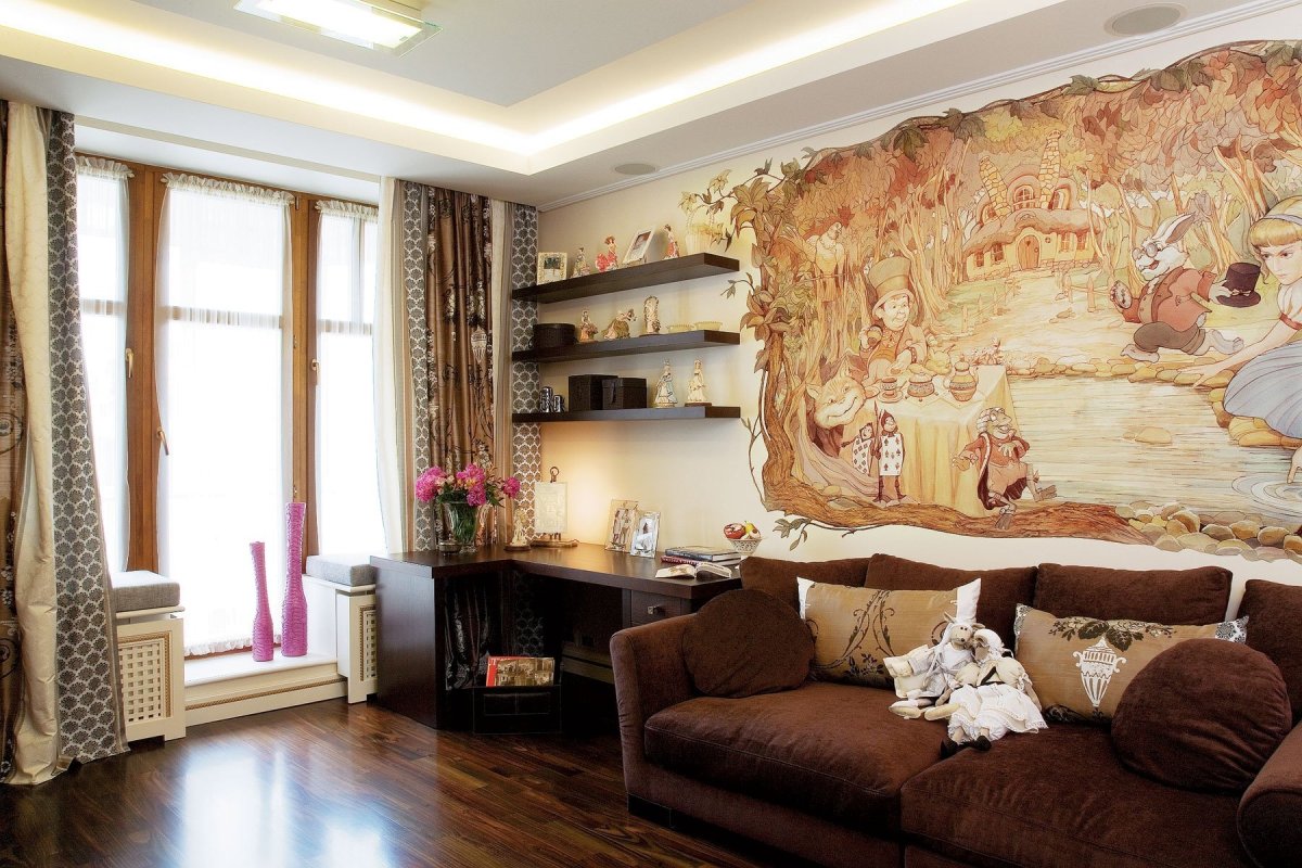 Фрески в интерьере квартиры