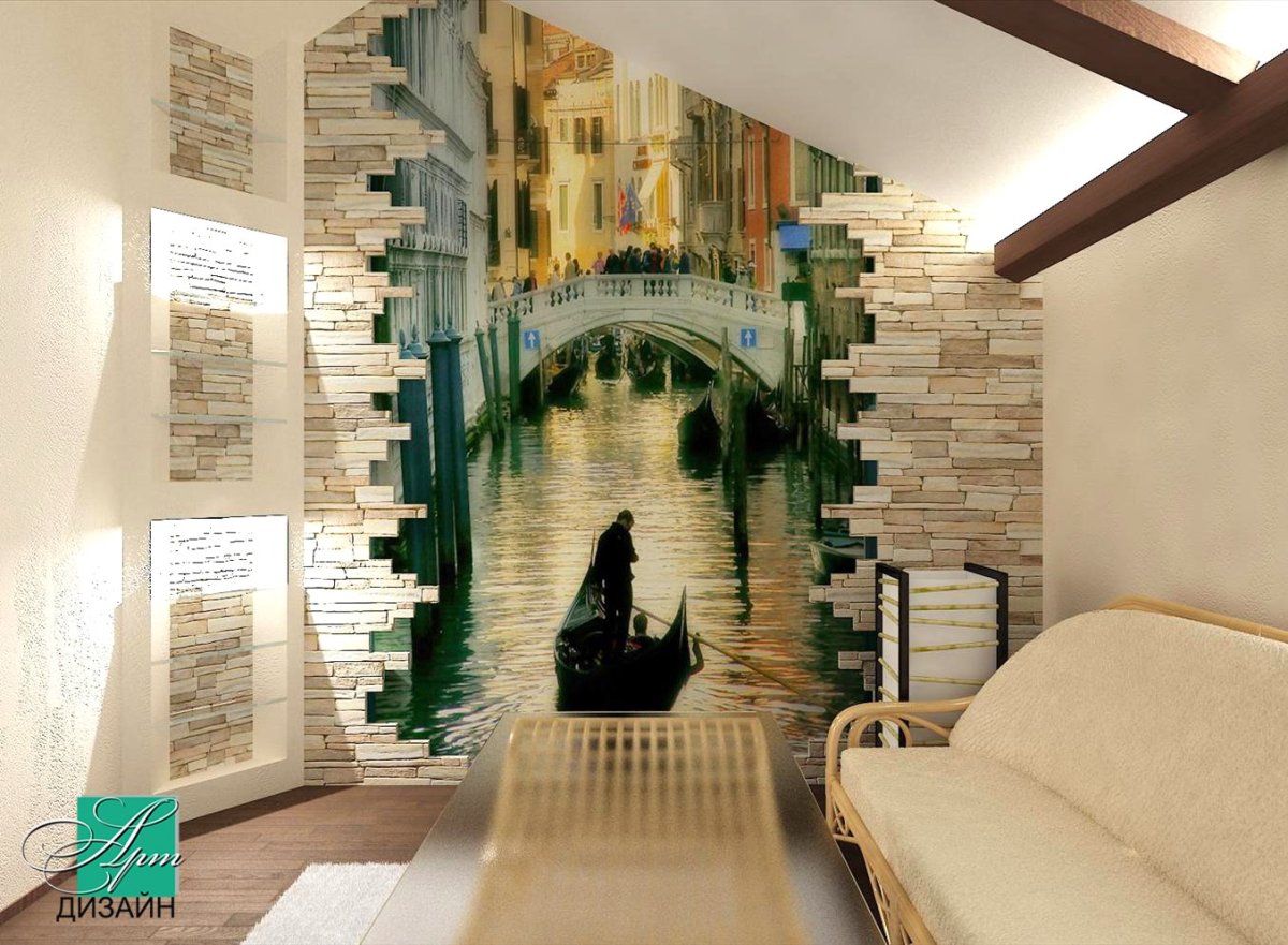 Фреска в Камне в интерьере