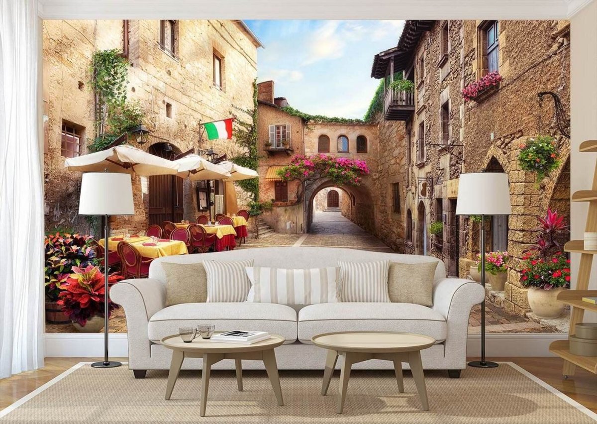 Обои увеличивающие пространство кухни