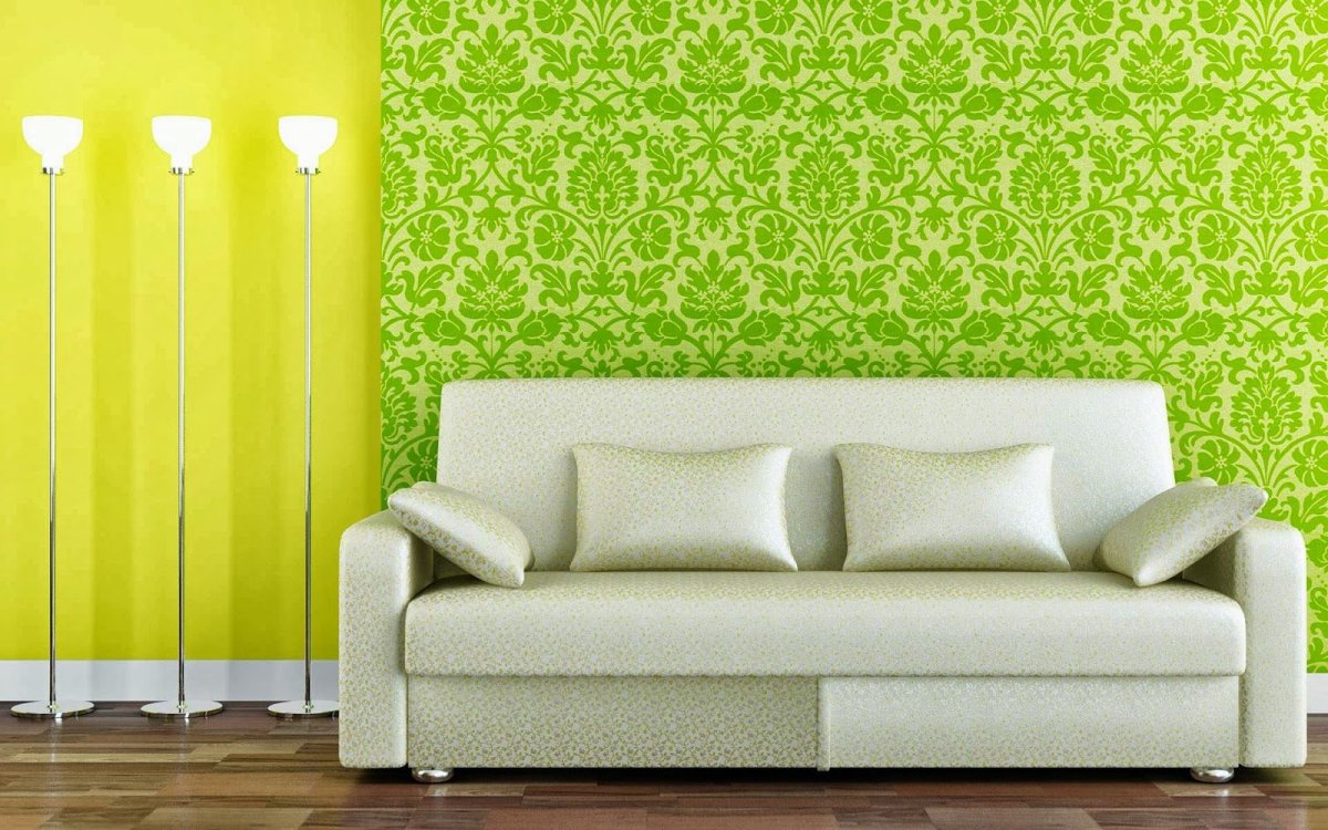 Салатовый цвет стен