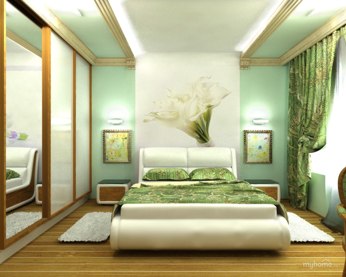 Панно над кроватью в спальне