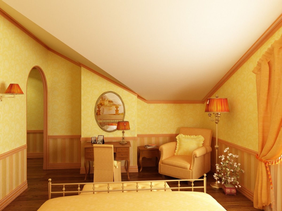 Янтарный цвет в интерьере