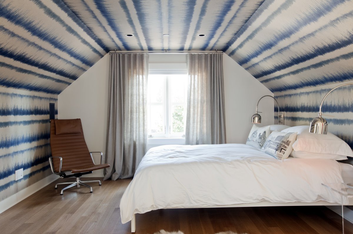 Мансарды обшитые тканью