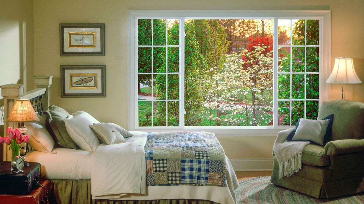 Пластиковые окна в интерьере