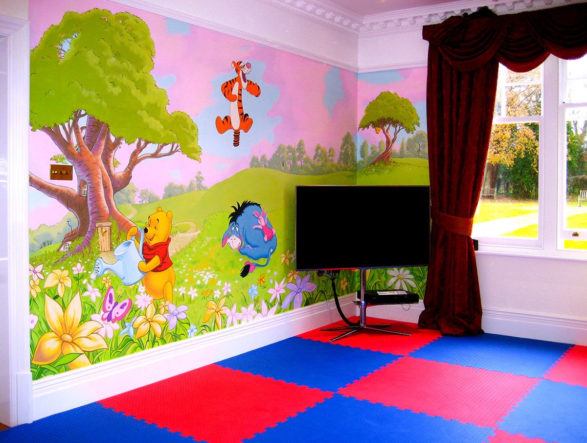 Винни пух наклейки на стену