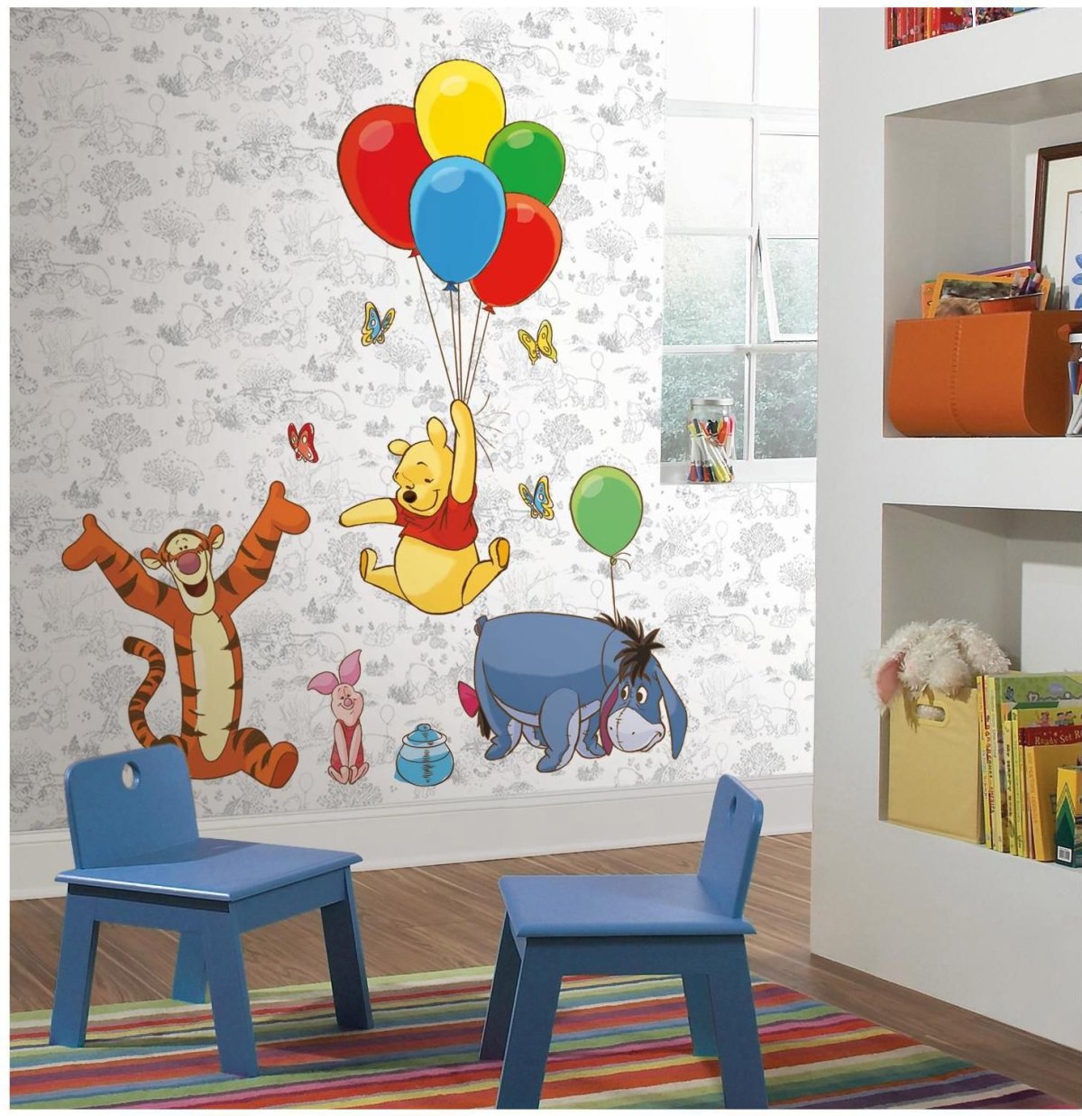 Роспись стен Винни пух