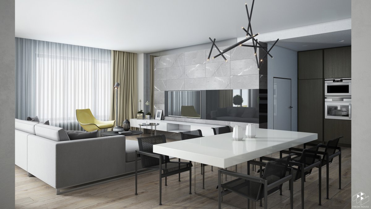 Дизайн интерьера визуализация Минимализм