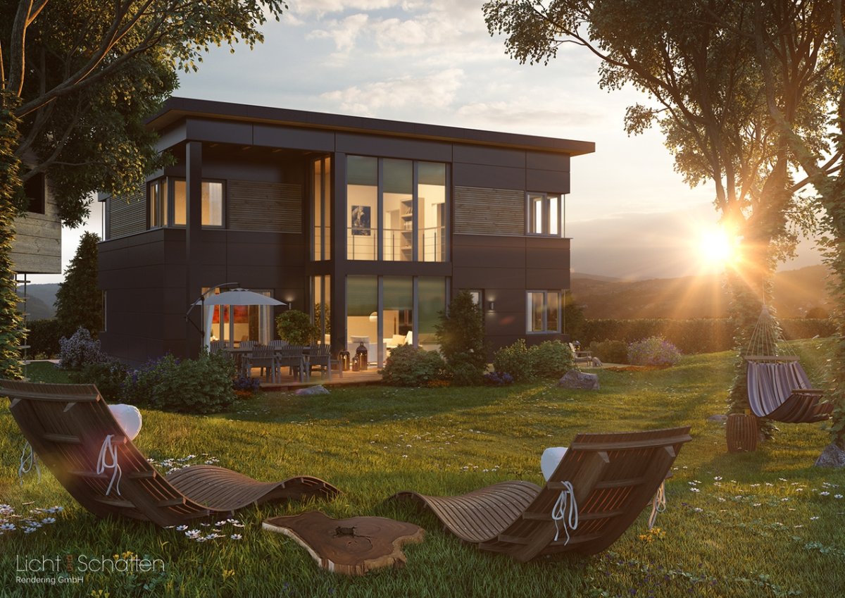 Визуализация коттеджа