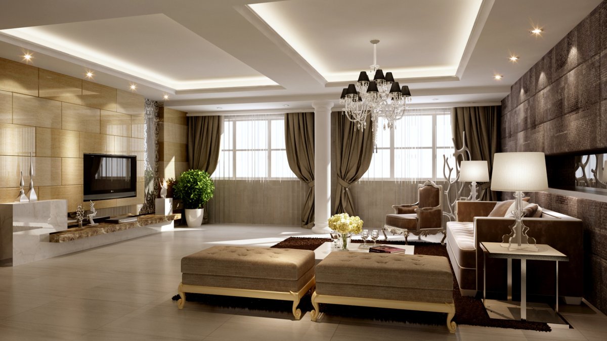 Интерьер больших помещений