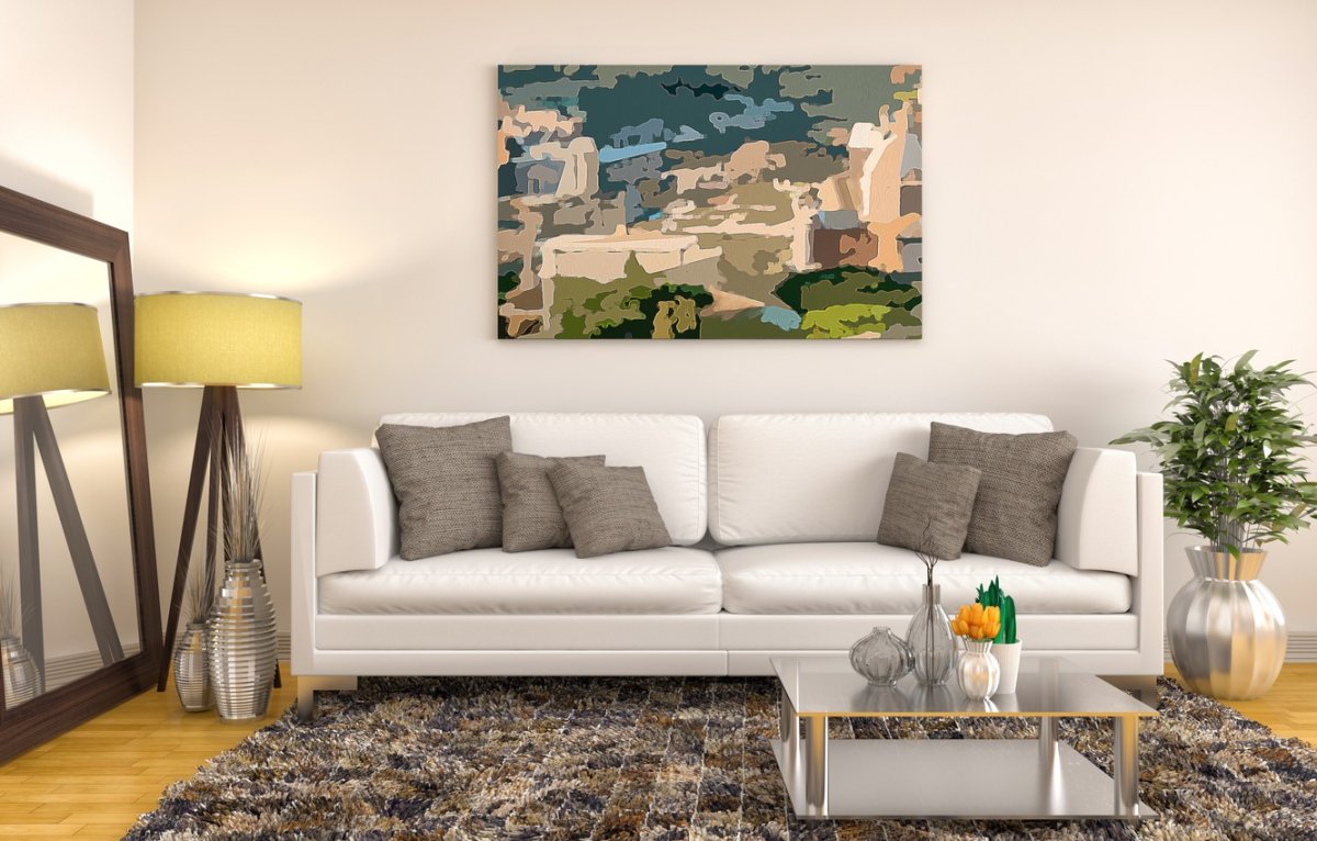 Светлый интерьер с картиной