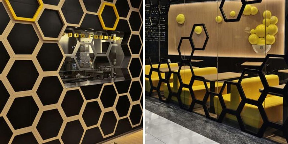 Пчелиные соты в интерьере