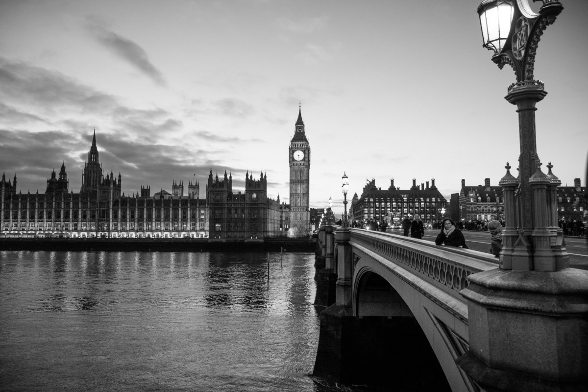 Лондон черно белый