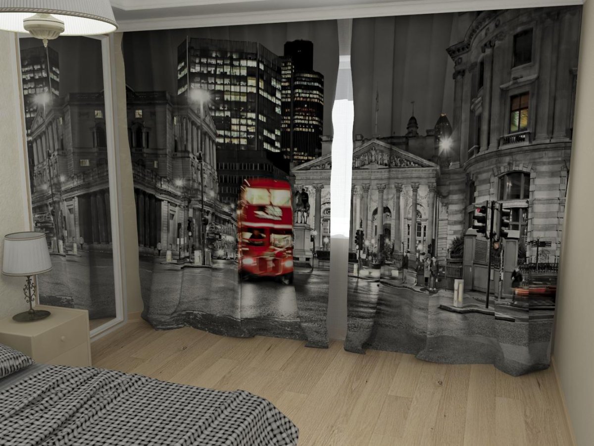 Шторы Лондон в интерьере