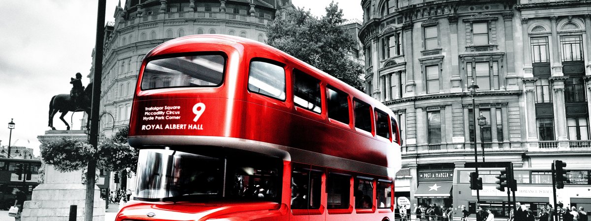 Лондонский автобус ретро