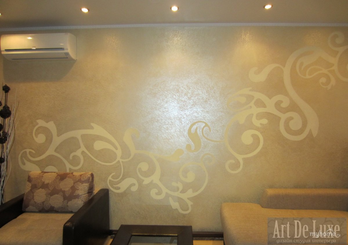 Жидкие обои узоры