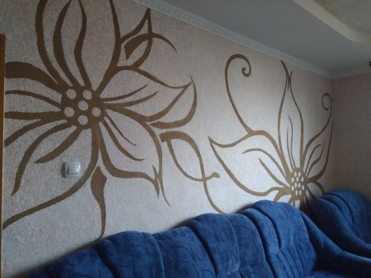 Жидкие обои геометрический рисунок