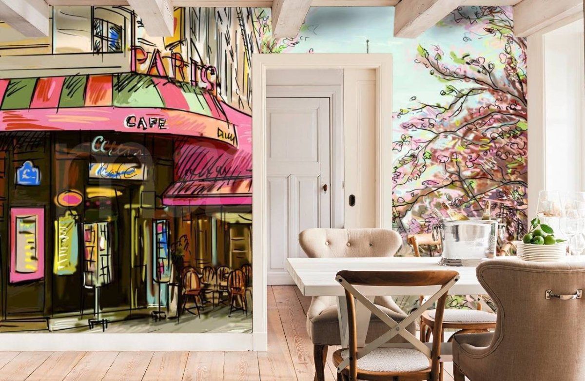 Фотообои в кофейню
